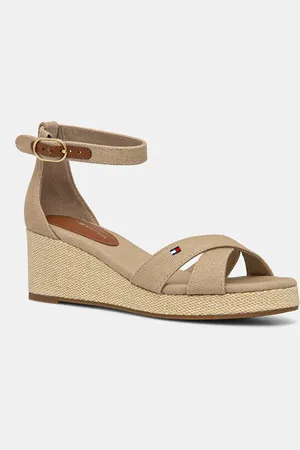Tommy Hilfiger Sandały FLAG CRISS-CROS MID WEDGE ESPAD kolor FW0FW08481