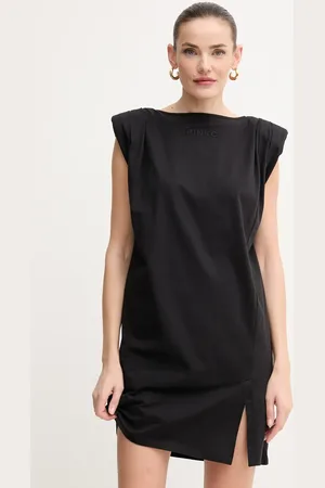 Pinko Sukienka bawełniana kolor mini prosta 104901 A2HE