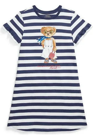 Ralph Lauren Sukienka bawełniana dziecięca kolor mini prosta 313965227001