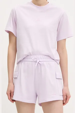 adidas Szorty dziecięce Essentials damskie kolor gładkie high waist JC5701