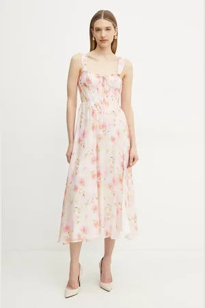 Bardot Sukienka kolor maxi rozkloszowana 59237DB1