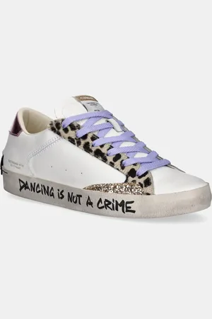 Crime london Sneakersy skórzane DISTRESSED damskie kolor 20006PP7