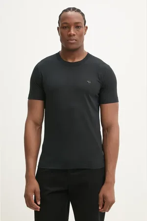 Abercrombie & Fitch T-shirt bawełniany męski kolor gładki KI124-5097