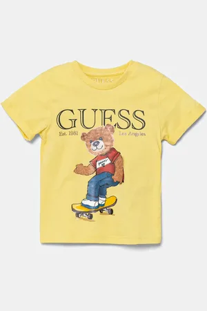 Guess T-shirt bawełniany dziecięcy kolor z nadrukiem N5GI04 K8HM4