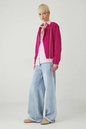 MEDICINE Kurtka bomber lniana kolor oversize