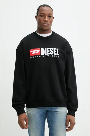 Diesel Bluza bawełniana S-BOXT-DIV SWEAT-SHIRT męska kolor z aplikacją A15753.0GEAD