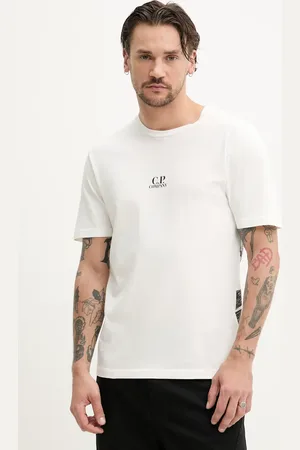 C.P. Company T-shirt bawełniany męski kolor z nadrukiem 18CMTS317A005431G