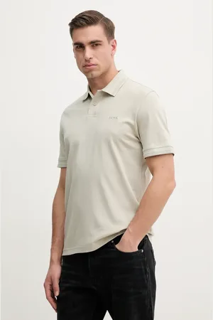 HUGO BOSS Polo bawełniane męski kolor gładki 50520109