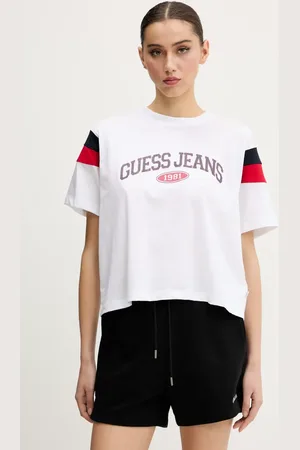 Guess T-shirt bawełniany damski kolor W5GI21 K8HM0