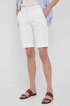 Ralph Lauren Szorty 200661653003 damskie kolor gładkie medium waist