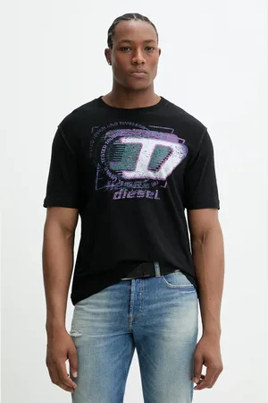 Diesel T-shirt bawełniany T-ADJUST-R11 T-SHIRT męski kolor z nadrukiem A16430.0QKAP