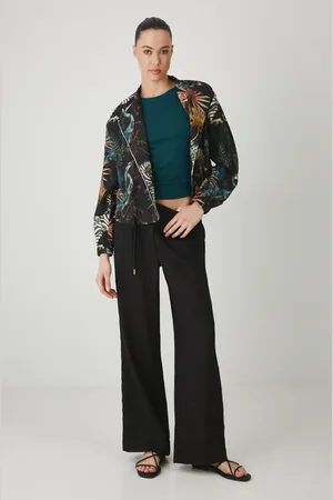 MEDICINE Kurtka bomber lniana kolor oversize