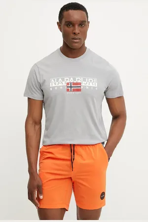 Napapijri T-shirt bawełniany S-Aylmer męski kolor z nadrukiem NP0A4HTOH621