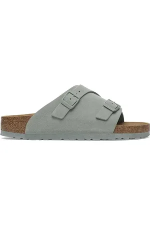 Birkenstock Klapki zamszowe Zürich damskie kolor 1029166