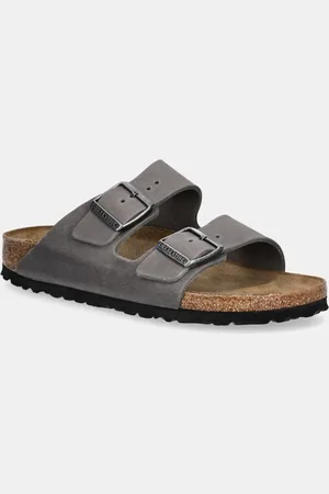 Birkenstock Klapki nubukowe Arizona damskie kolor 1027026