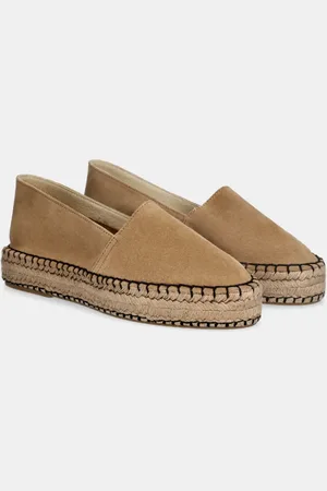 ANSWEAR Lab espadryle zamszowe kolor na platformie