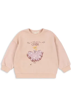Konges Sløjd Bluza dziecięca LOU GLITTER SWEATSHIRT OCS kolor z nadrukiem KS101562
