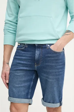 Calvin Klein Szorty jeansowe męskie kolor J30J327184