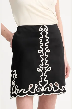 HUGO BOSS Spódnica bawełniana kolor mini prosta 50540412
