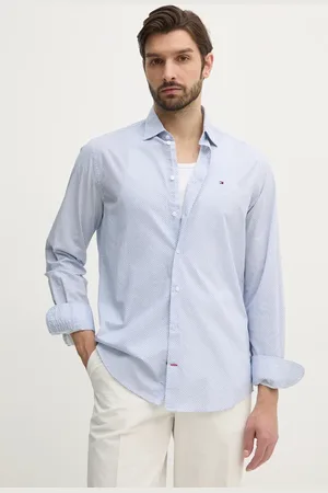 Tommy Hilfiger Koszula bawełniana męska kolor regular z kołnierzykiem klasycznym MW0MW38960