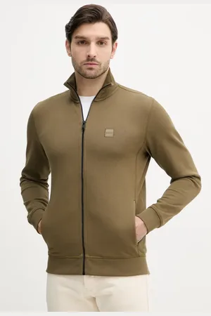 HUGO BOSS Bluza bawełniana męska kolor gładka 50511709