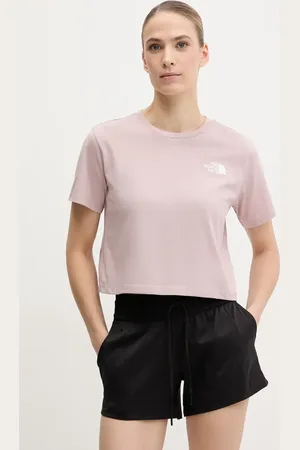 The North Face T-shirt Simple Dome Cropped Slim damski kolor NF0A87U40SO1