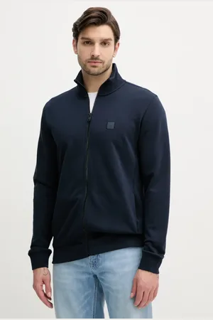HUGO BOSS Bluza bawełniana męska kolor gładka 50511709
