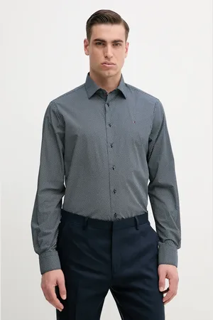 Tommy Hilfiger Koszula bawełniana męska kolor regular z kołnierzykiem klasycznym MW0MW38960