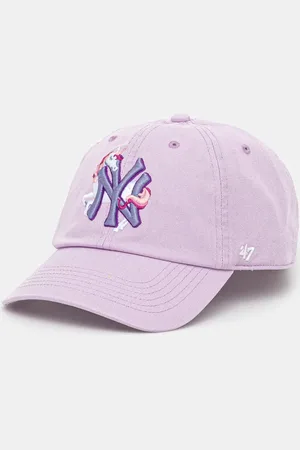 47 Brand Czapka z daszkiem bawełniana dziecięca MLB New York Yankees kolor z aplikacją B-CRITC17GWS-YX-KIDS