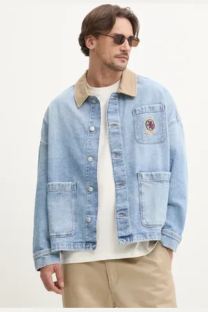 Tommy Hilfiger Kurtka jeansowa kolor przejściowa oversize DM0DM21049