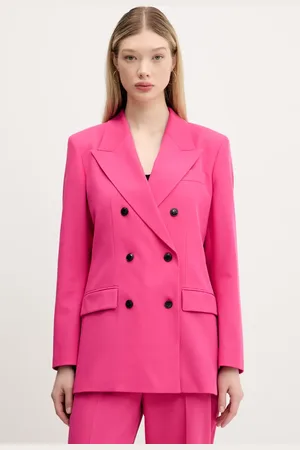 HUGO BOSS Marynarka kolor dwurzędowa gładka 50537560