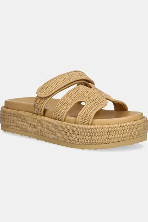 Steve Madden Klapki Bigmissile damskie kolor na platformie SM11003773