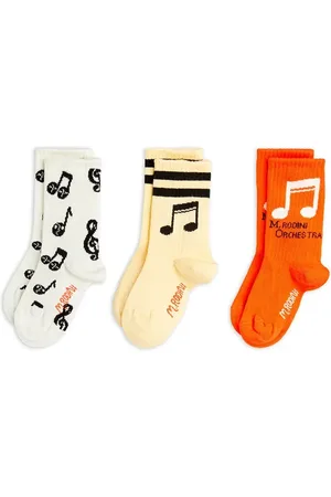 Mini Rodini Skarpetki dziecięce Note 3-pack kolor 2526010800