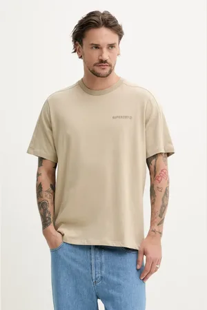 Superdry T-shirt bawełniany męski kolor z nadrukiem M1012225A-2DN