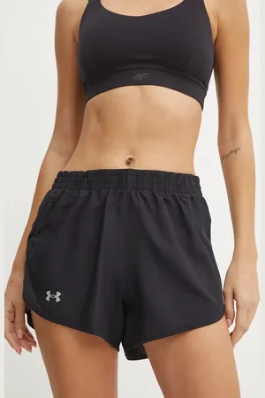 Under Armour Szorty do biegania Fly By kolor gładkie high waist
