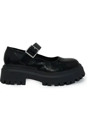 Altercore Półbuty Bliss Black Patent damskie kolor na platformie Bliss Black Patent