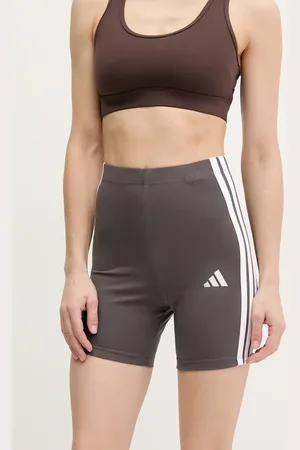 adidas Szorty Essentials damskie kolor z aplikacją high waist JD0915