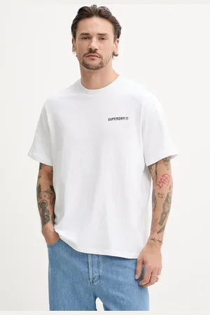 Superdry T-shirt bawełniany męski kolor z nadrukiem M1012225A-T7X