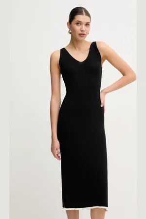 GANT Sukienka kolor midi dopasowana 4502086