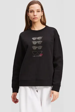 Karl Lagerfeld Bluza bawełniana damska kolor z aplikacją A2W20068