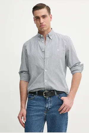 Marc O’ Polo Koszula bawełniana męska kolor regular z kołnierzykiem button-down 522733842172