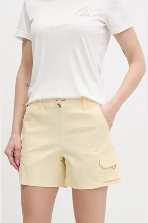 Columbia Szorty outdoorowe Weekend Rays kolor gładkie high waist 2114784
