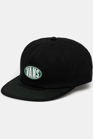 Vans Czapka z daszkiem bawełniana kolor z aplikacją VN000MPHBLK1