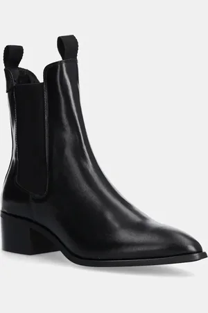 GANT Sztyblety skórzane St Broomly damskie kolor na słupku 29551700 G00
