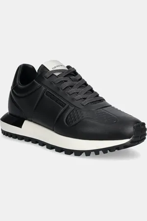Emporio Armani Sneakersy skórzane męskie kolor X4X684 XR323 00002