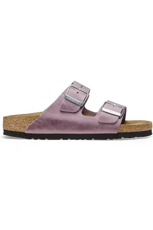 Birkenstock Klapki skórzane Arizona damskie kolor 1025490