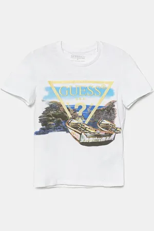 Guess T-shirt bawełniany dziecięcy kolor z nadrukiem L5GI07 K6XN4