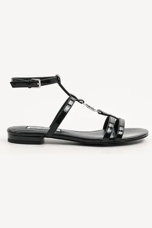 Karl Lagerfeld Sandały skórzane ALISSO damskie kolor KL82525