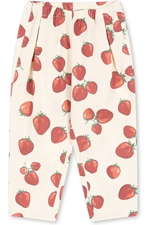 Konges Sløjd Spodnie bawełniane dziecięce FEN PANTS GOTS kolor wzorzyste KS102279