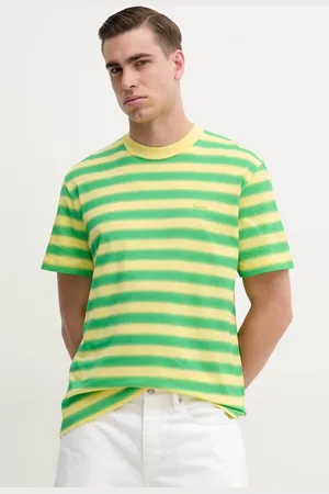 Lacoste T-shirt bawełniany męski kolor wzorzysty TH0290